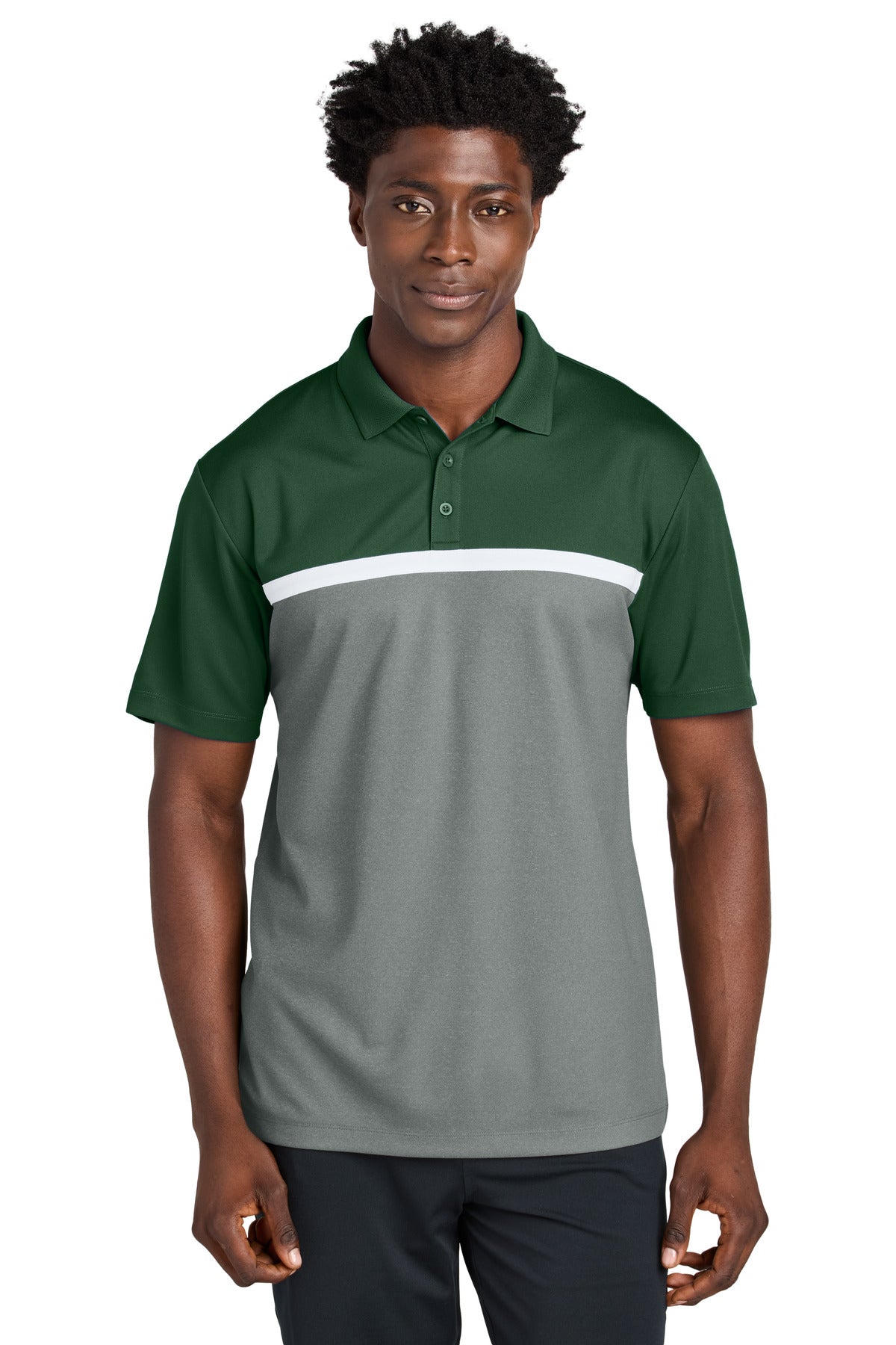 Sport-Tek UV Micropique Colorblock Polo ST741