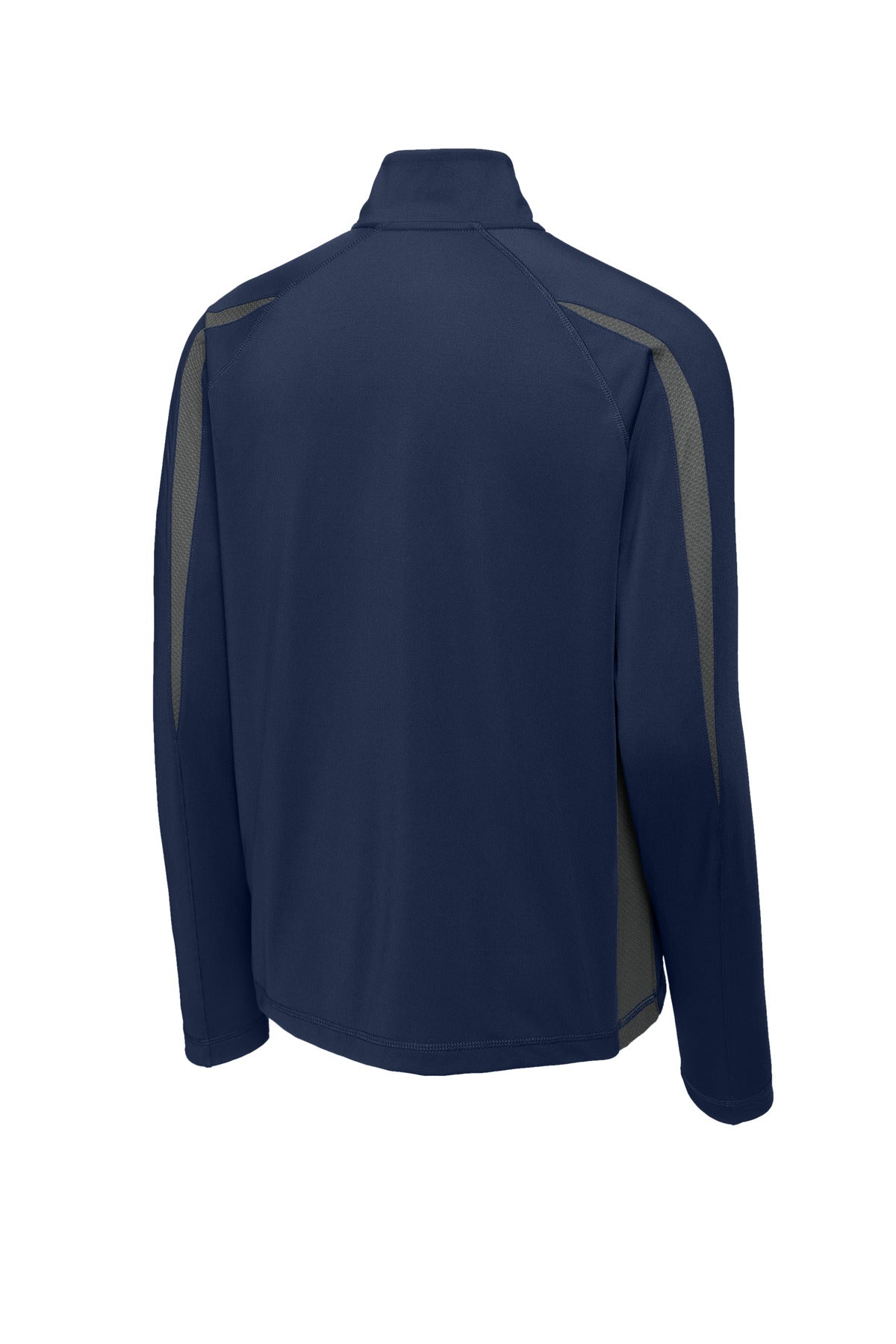 Sport-Tek Sport-Wick Stretch 1/4-Zip Colorblock Pullover. ST851
