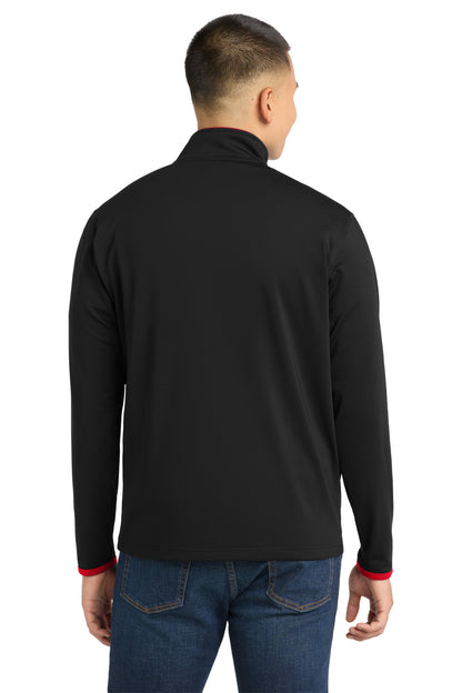 Sport-Tek Sport-Wick Stretch Contrast Full-Zip Jacket.  ST853