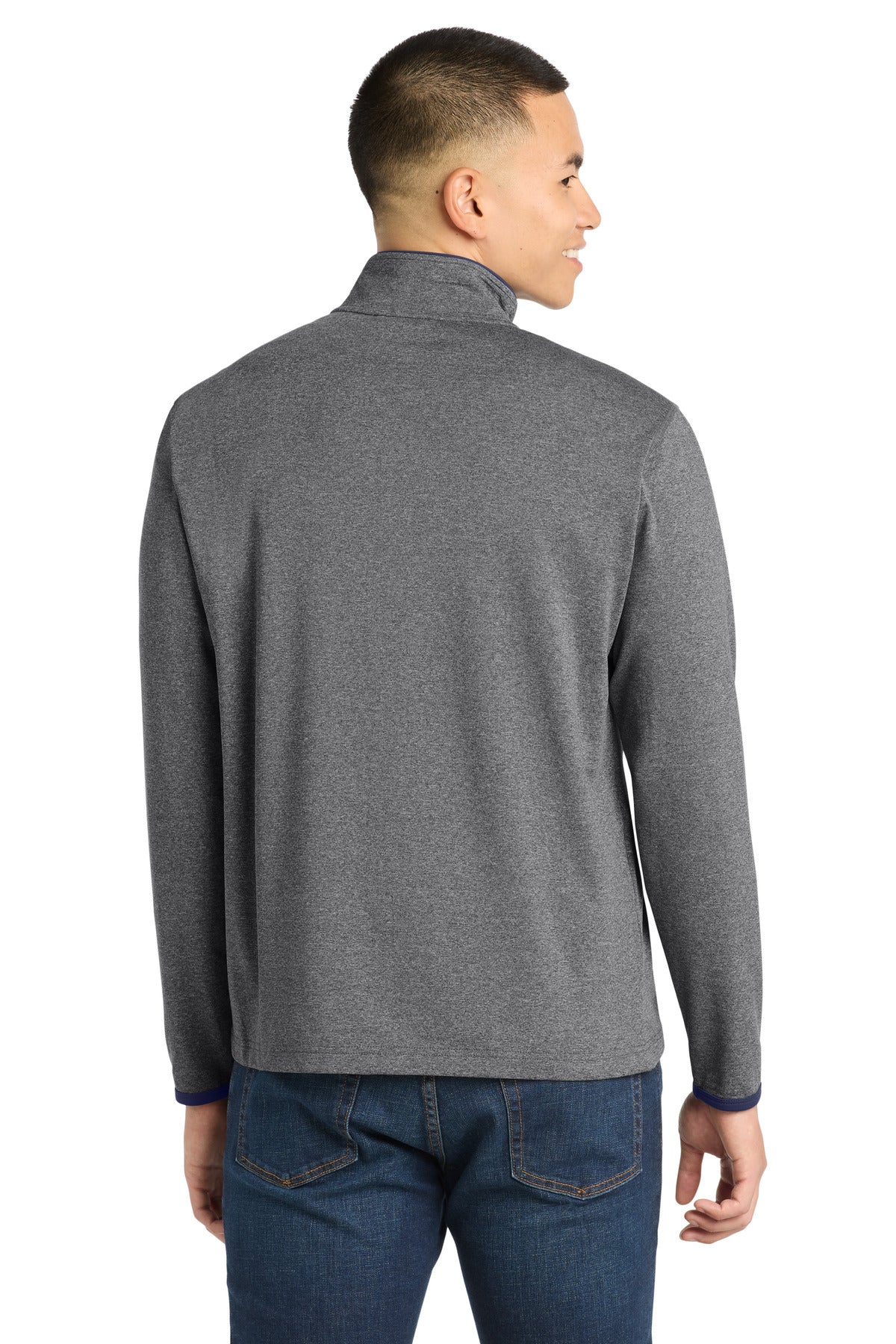 Sport-Tek Sport-Wick Stretch Contrast Full-Zip Jacket.  ST853