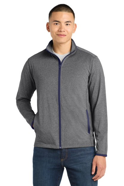 Sport-Tek Sport-Wick Stretch Contrast Full-Zip Jacket.  ST853