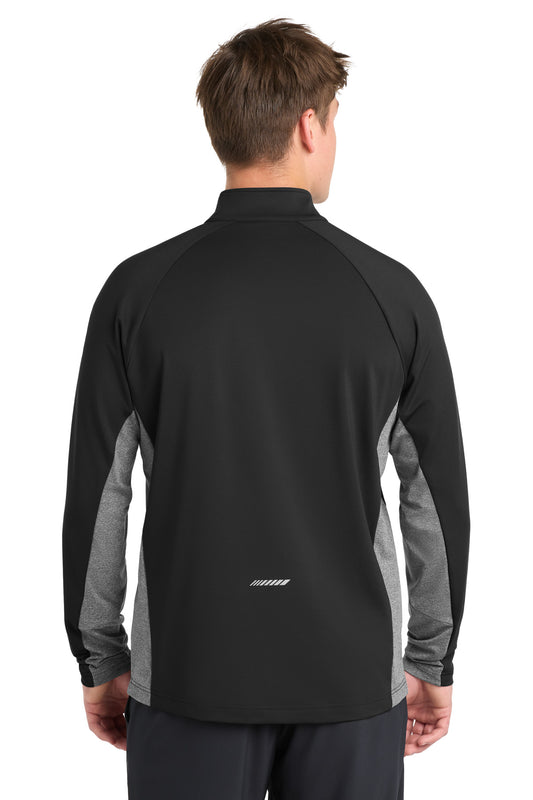 Sport-Tek Sport-Wick Stretch Contrast 1/4-Zip Pullover. ST854
