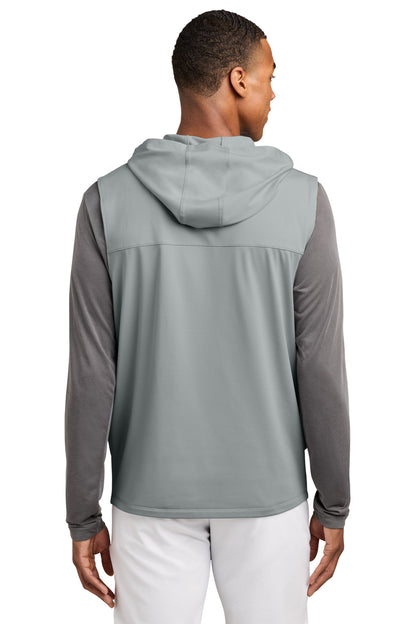 Sport-Tek Sport-Wick Stretch Sleeveless Hooded 1/4-Zip ST858