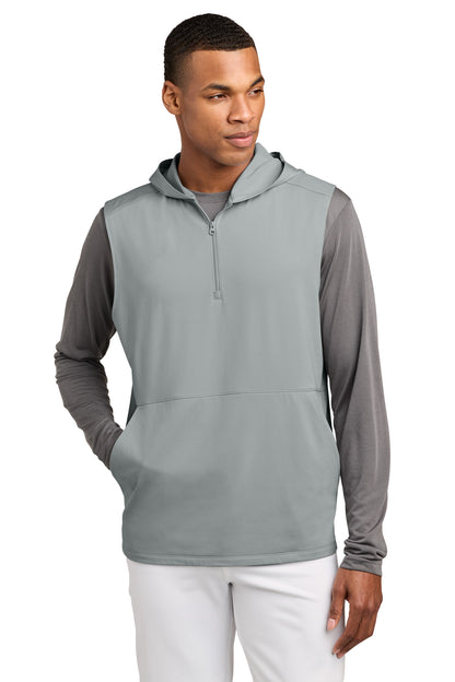 Sport-Tek Sport-Wick Stretch Sleeveless Hooded 1/4-Zip ST858