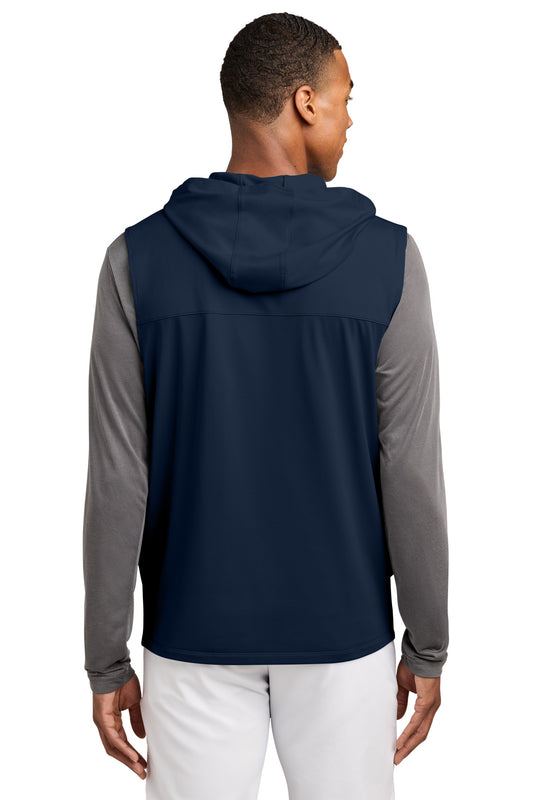 Sport-Tek Sport-Wick Stretch Sleeveless Hooded 1/4-Zip ST858