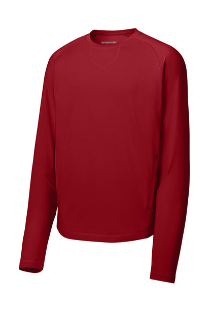 Sport-Tek Sport-Wick Stretch Pocketed Crewneck ST859