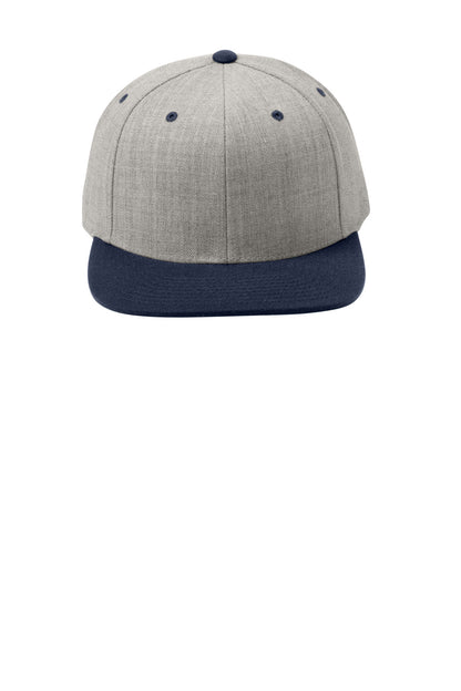 Sport-Tek YP Classics Flat Bill Snapback Cap. STC19