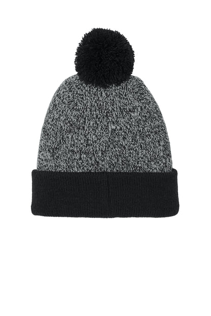 Sport-Tek Halftime Heather Pom Beanie STC68