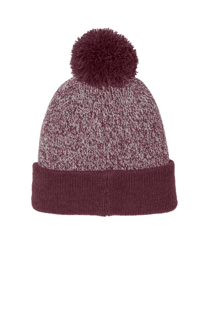 Sport-Tek Halftime Heather Pom Beanie STC68