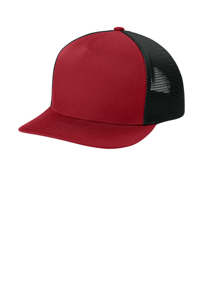 Sport-Tek Stretch-Tek 5-Panel Trucker Cap STC75