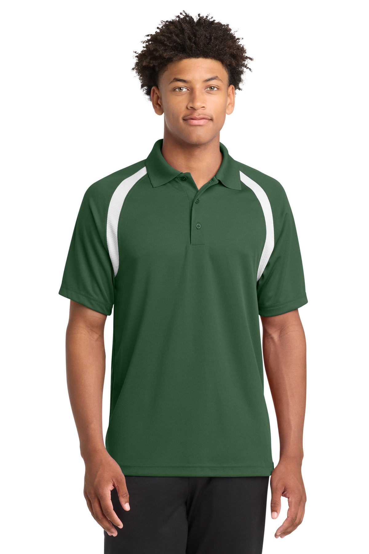 Sport-Tek Dry Zone Colorblock Raglan Polo. T476