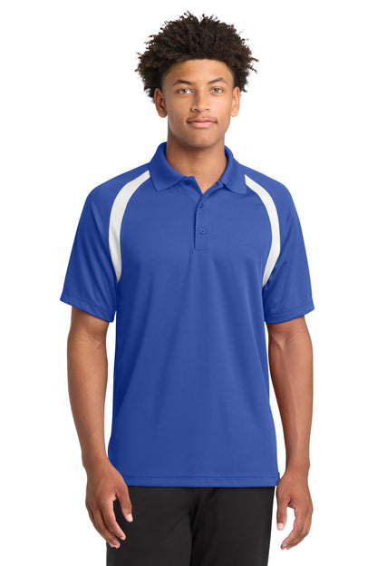 Sport-Tek Dry Zone Colorblock Raglan Polo. T476