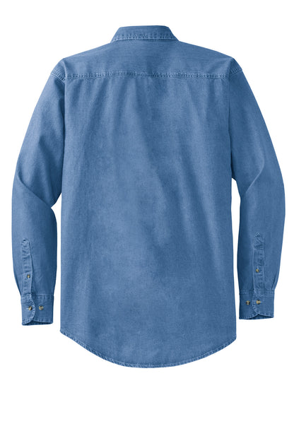 Port Authority Tall Long Sleeve Denim Shirt. TLS600