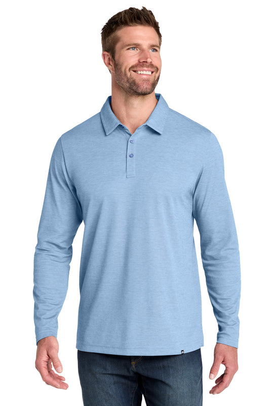 TravisMathew Oceanside Heather Long Sleeve Polo TM1MZ343