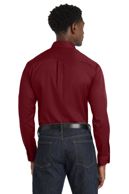 Port Authority Long Sleeve SuperPro React Twill Shirt. W808
