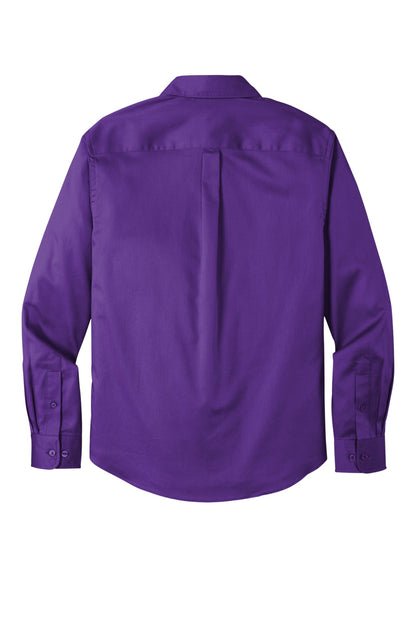 Port Authority Long Sleeve SuperPro React Twill Shirt. W808