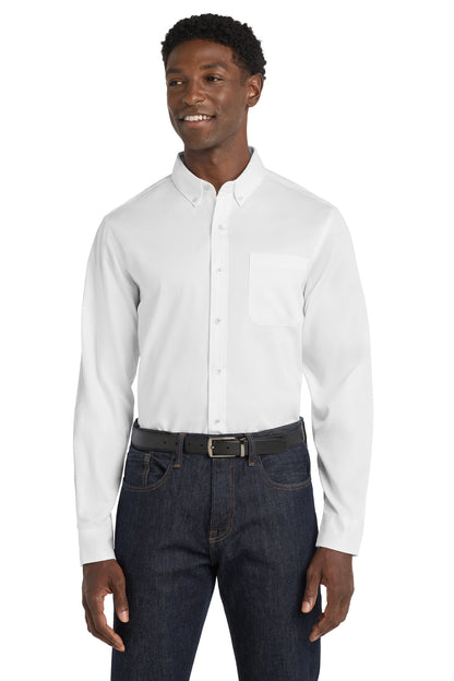 Port Authority Long Sleeve SuperPro React Twill Shirt. W808