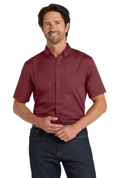 Port Authority Short Sleeve SuperPro React Twill Shirt. W809