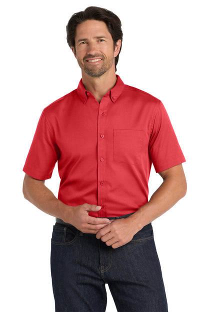 Port Authority Short Sleeve SuperPro React Twill Shirt. W809