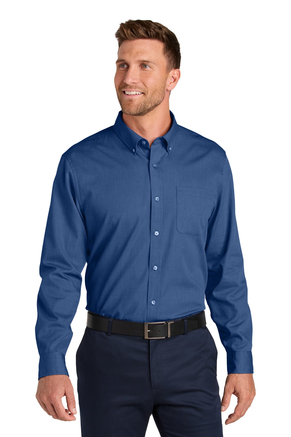 Port Authority Long Sleeve Nailhead Easy Care Shirt W816