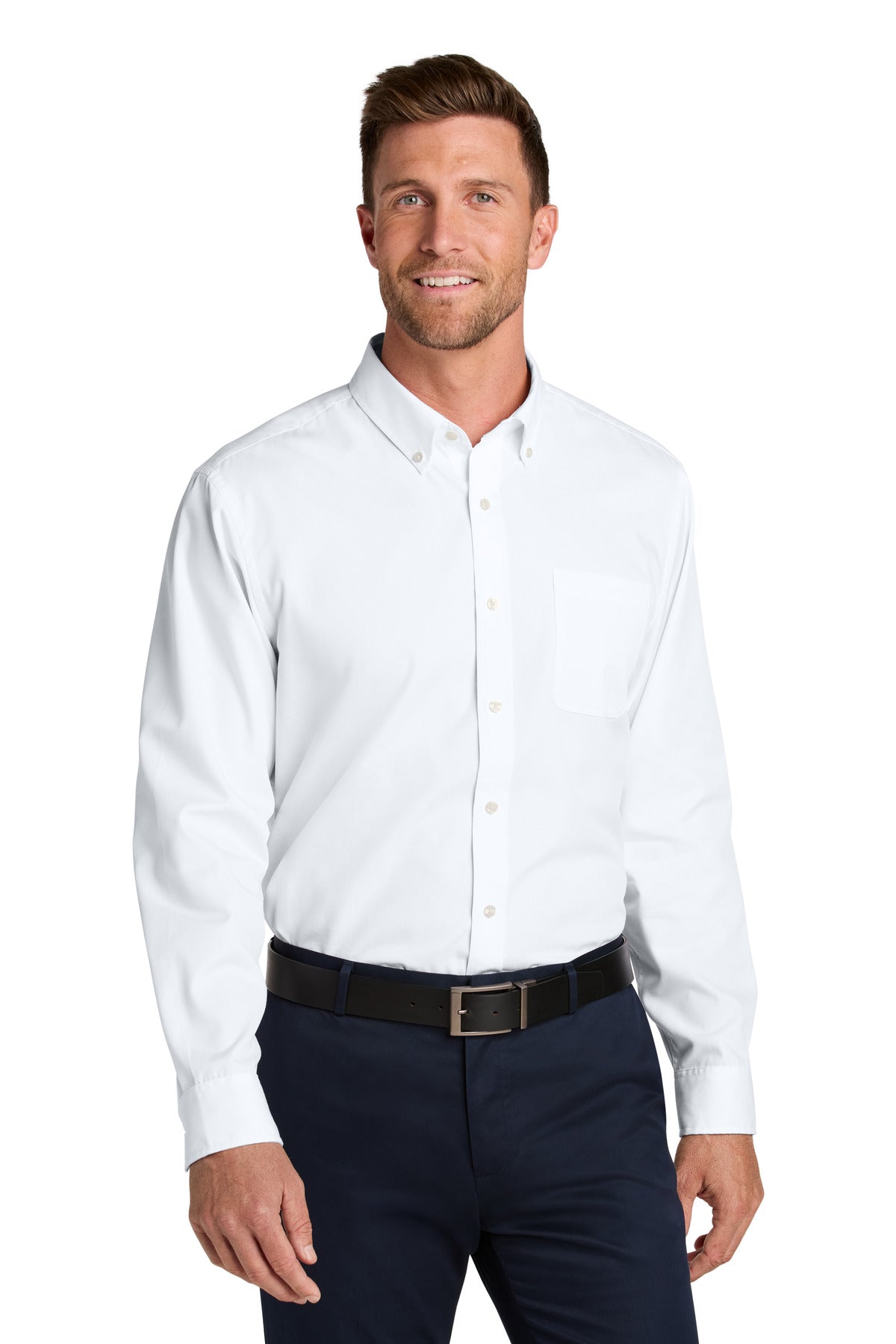 Port Authority Long Sleeve Nailhead Easy Care Shirt W816