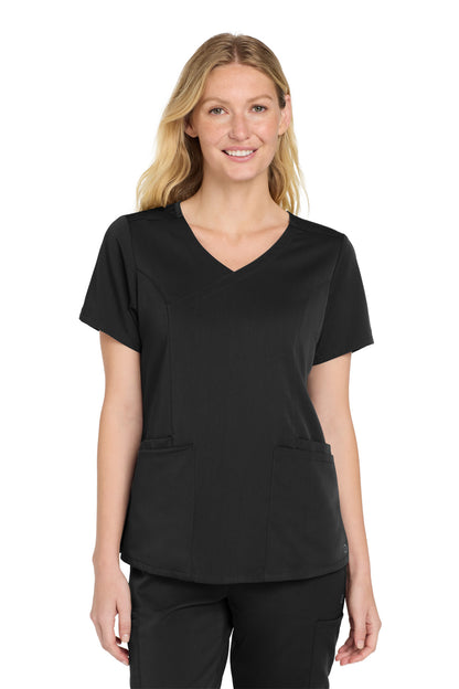 Wink Women's Premiere Flex Mock Wrap Top WW4268