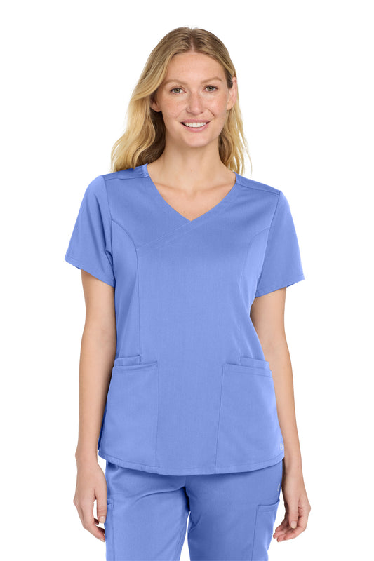 Wink Women's Premiere Flex Mock Wrap Top WW4268