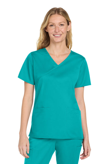 Wink Women's WorkFlex Mock Wrap Top WW4760