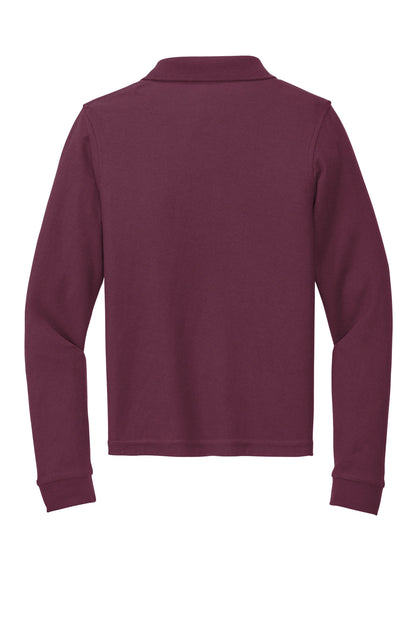 Port Authority Youth Long Sleeve Silk Touch Polo.  Y500LS