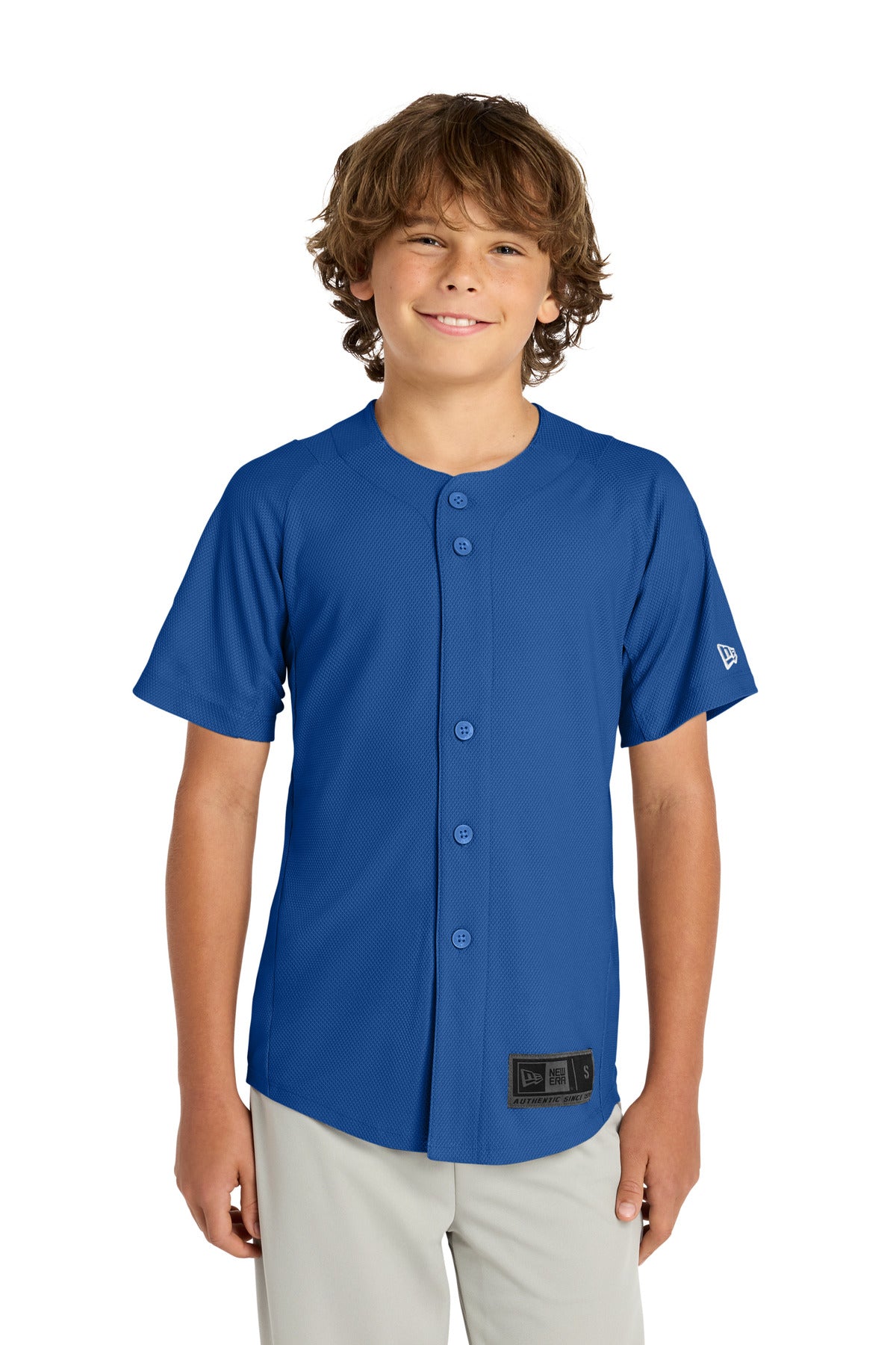 New Era  Youth Diamond Era Full-Button Jersey. YNEA220