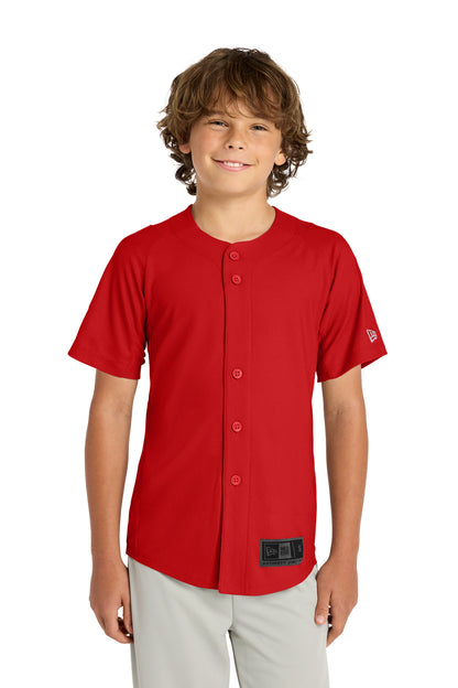 New Era  Youth Diamond Era Full-Button Jersey. YNEA220