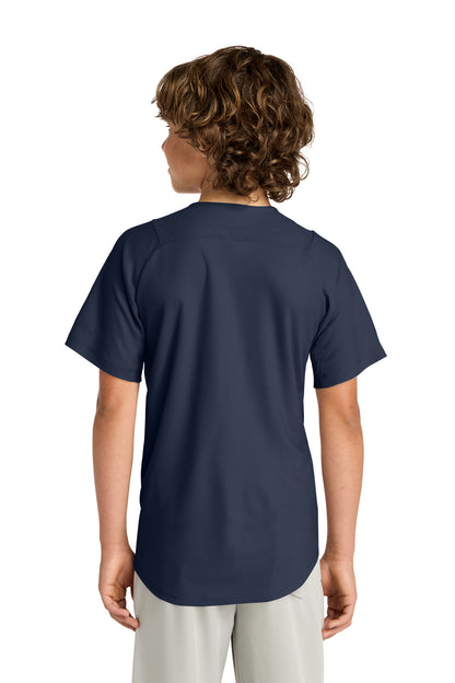 New Era  Youth Diamond Era Full-Button Jersey. YNEA220