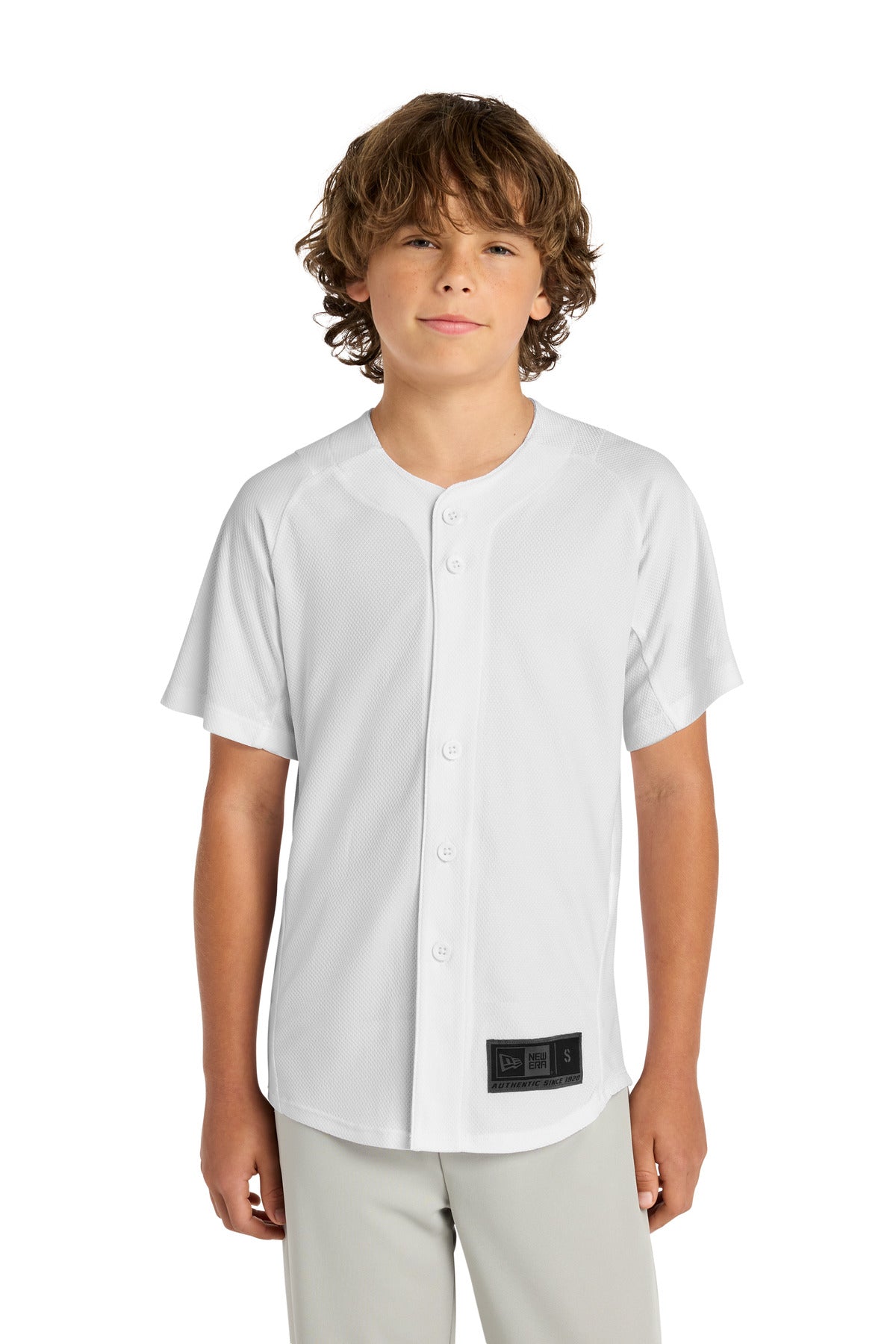 New Era  Youth Diamond Era Full-Button Jersey. YNEA220