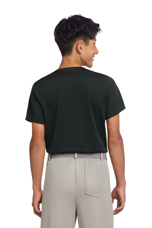 Sport-Tek Youth PosiCharge Tough Mesh Full-Button Jersey YST220