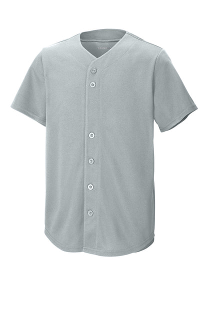 Sport-Tek Youth PosiCharge Tough Mesh Full-Button Jersey YST220