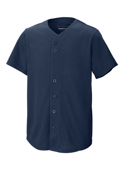 Sport-Tek Youth PosiCharge Tough Mesh Full-Button Jersey YST220