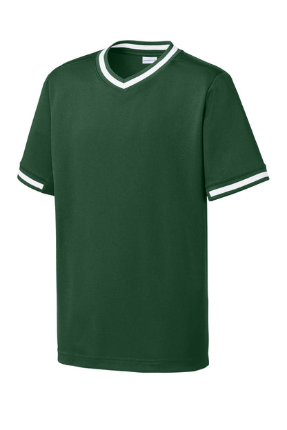 Sport-Tek Youth Tough Mesh V-Neck Baseball Jersey YST221