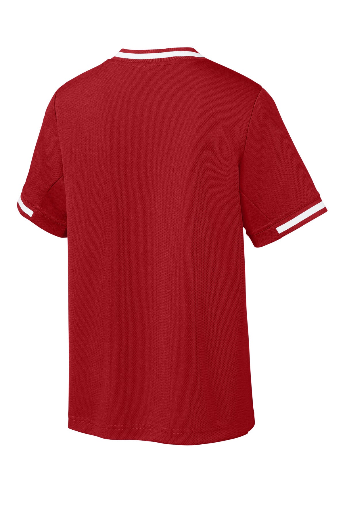 Sport-Tek Youth Tough Mesh V-Neck Baseball Jersey YST221
