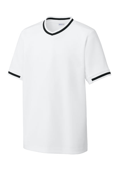 Sport-Tek Youth Tough Mesh V-Neck Baseball Jersey YST221