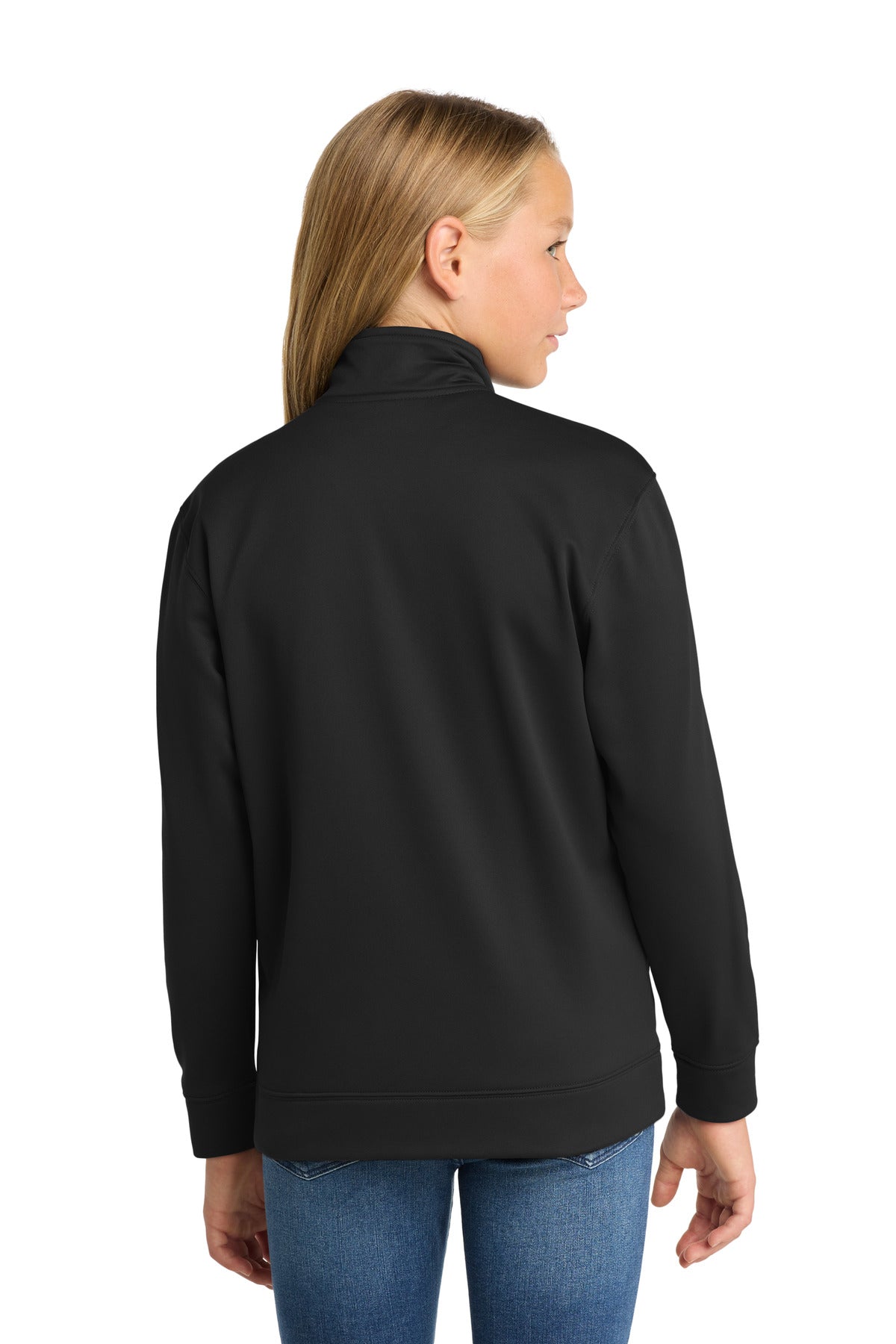 Sport-Tek Youth Sport-Wick Fleece Full-Zip Jacket.  YST241
