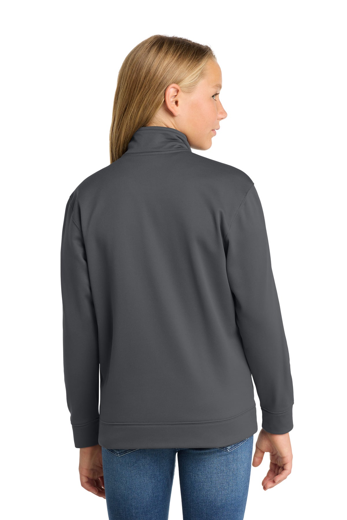 Sport-Tek Youth Sport-Wick Fleece Full-Zip Jacket.  YST241
