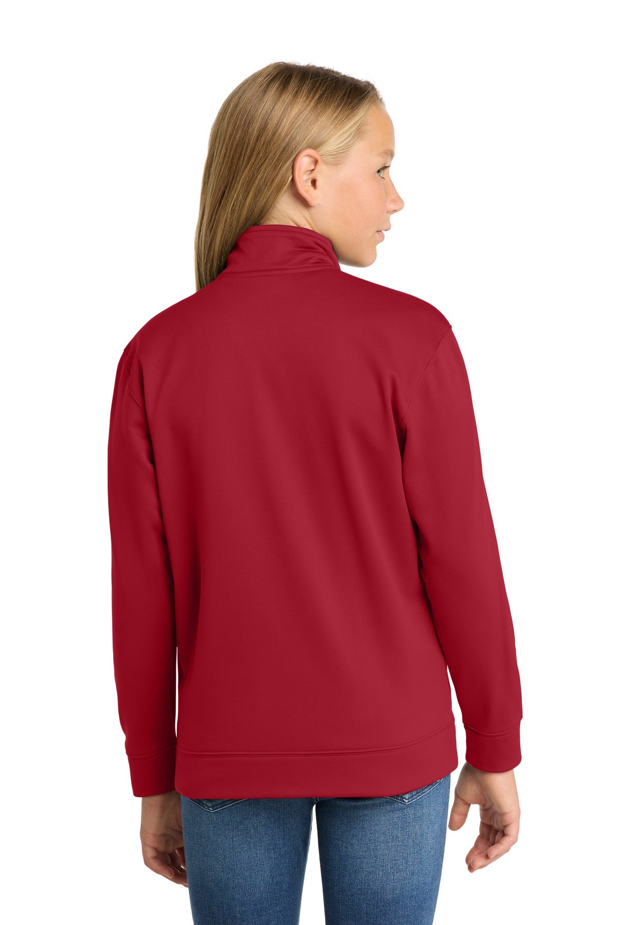 Sport-Tek Youth Sport-Wick Fleece Full-Zip Jacket.  YST241
