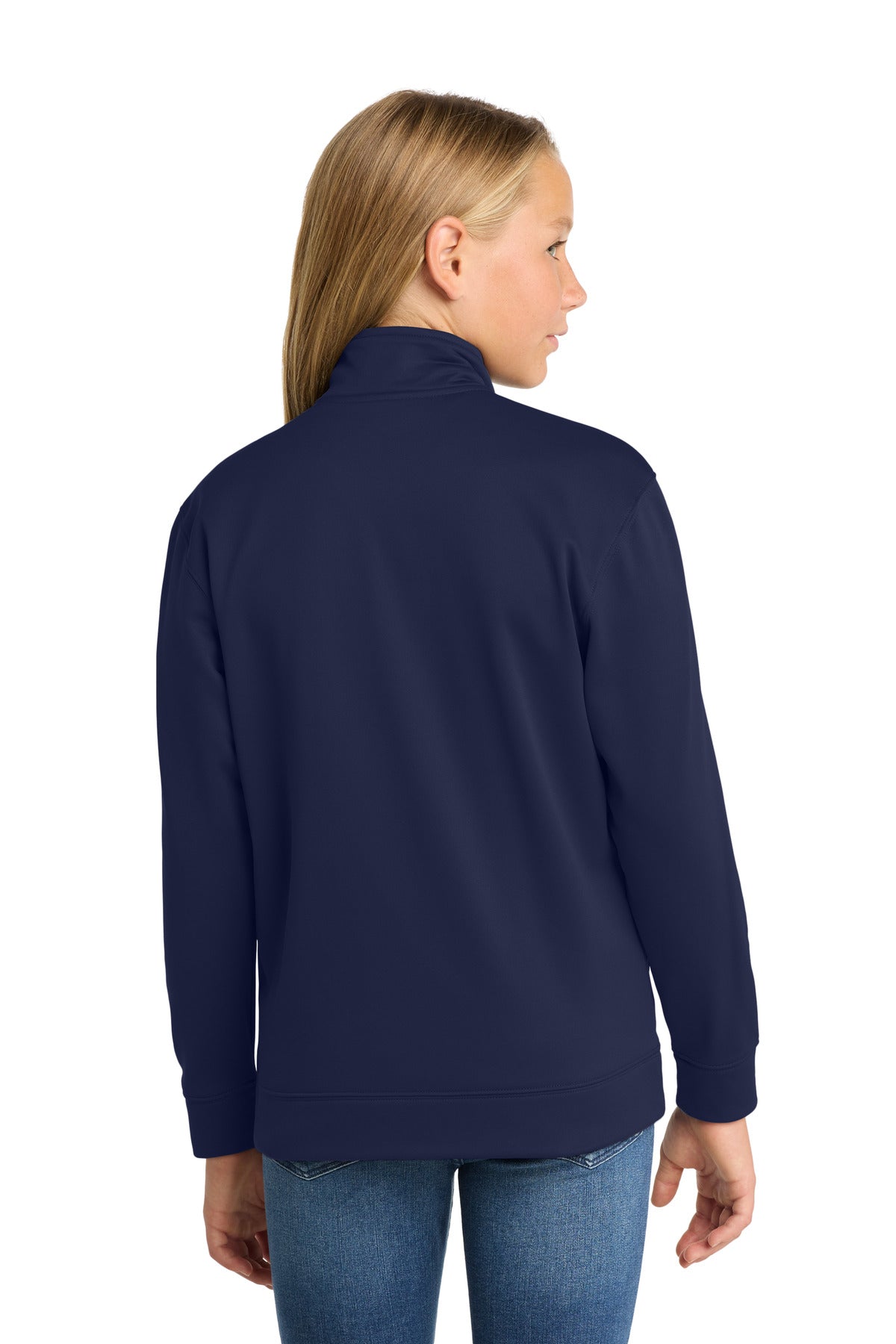 Sport-Tek Youth Sport-Wick Fleece Full-Zip Jacket.  YST241