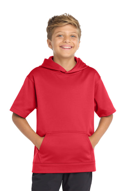 Sport-Tek  Youth Sport-Wick  Fleece Short Sleeve Hooded Pullover. YST251