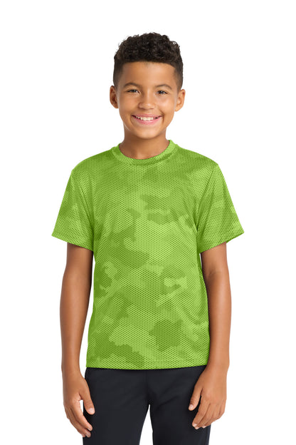 Sport-Tek Youth CamoHex Tee. YST370