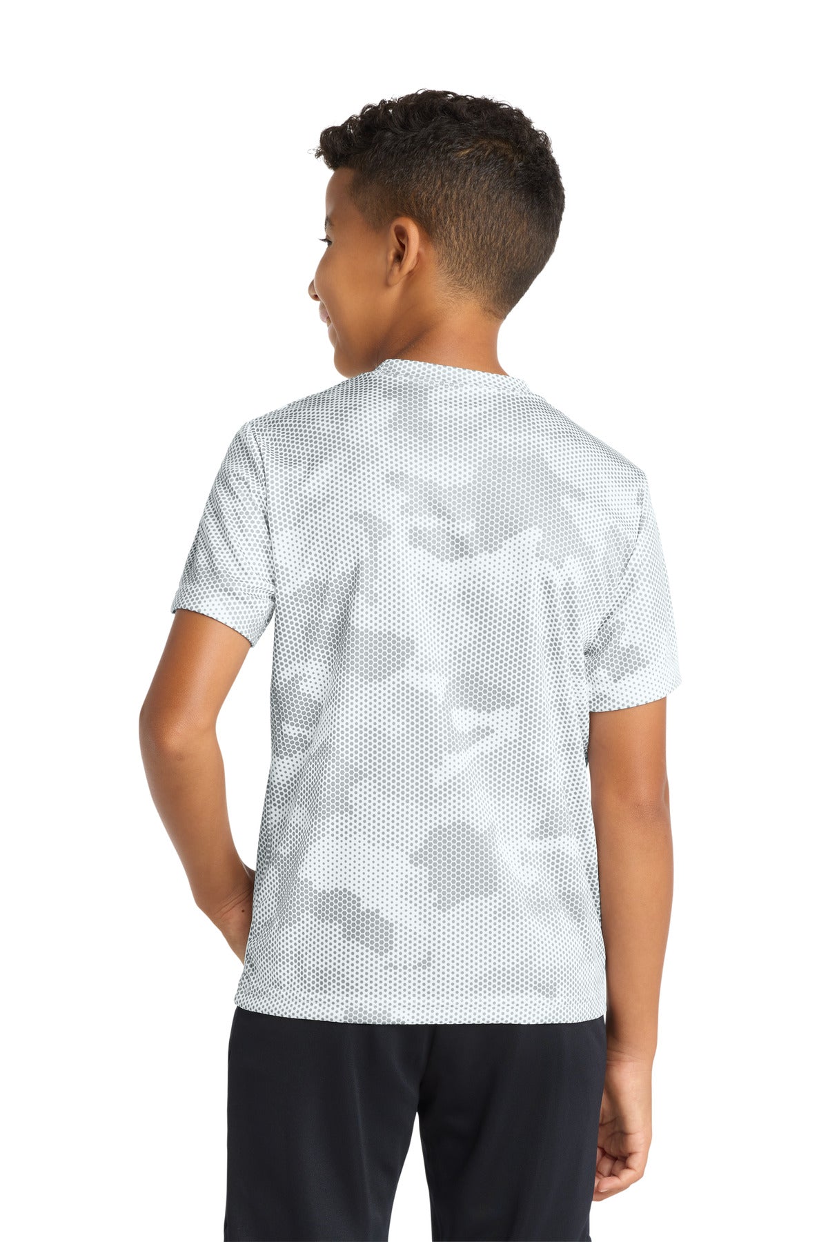 Sport-Tek Youth CamoHex Tee. YST370