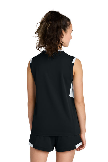 Sport-Tek Youth Club Sleeveless V-Neck YST441