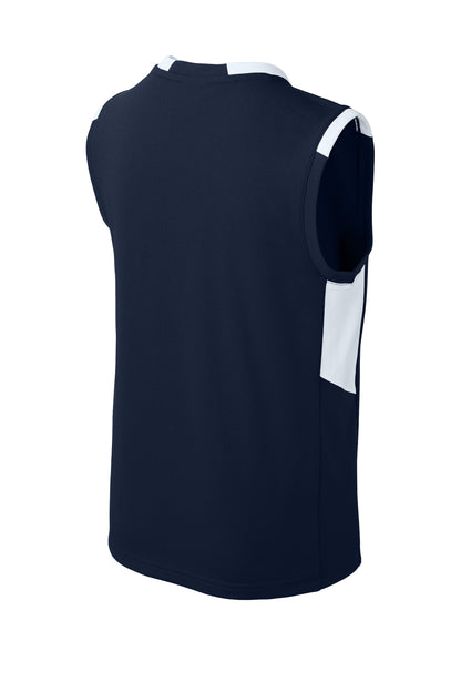 Sport-Tek Youth Club Sleeveless V-Neck YST441