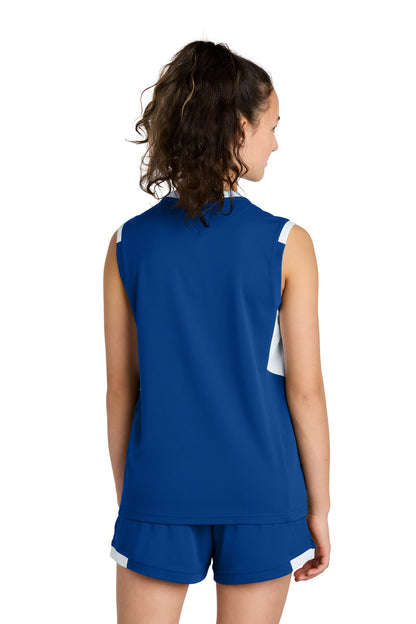 Sport-Tek Youth Club Sleeveless V-Neck YST441