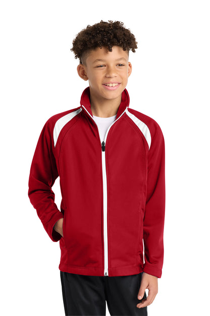 Sport-Tek Youth Tricot Track Jacket. YST90